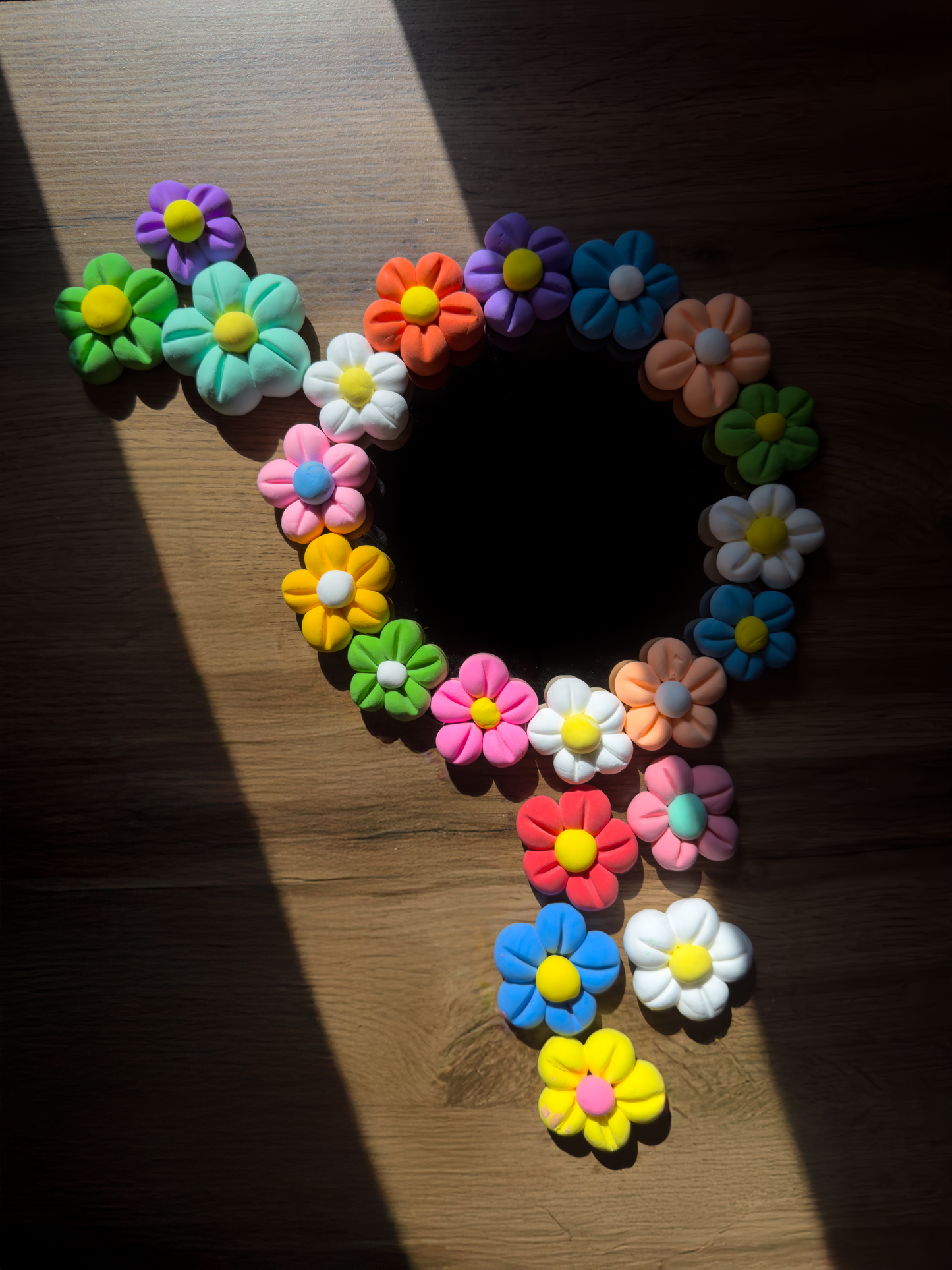 Clay Flower Mirror Box